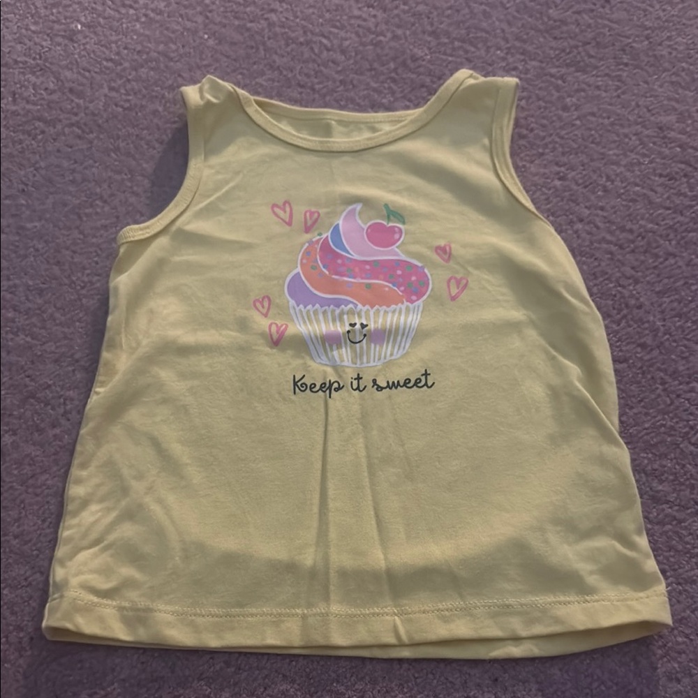 3/$10 Sale!! Garanimals Yellow Cupcake Tank Top